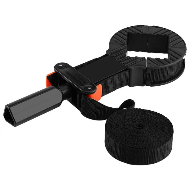 Multi-Function Belt Clamp Adjustable Corner 4 Jaws Picture Frame Holder Woodworking Tool for Picture Strap Clamp Band Clamp